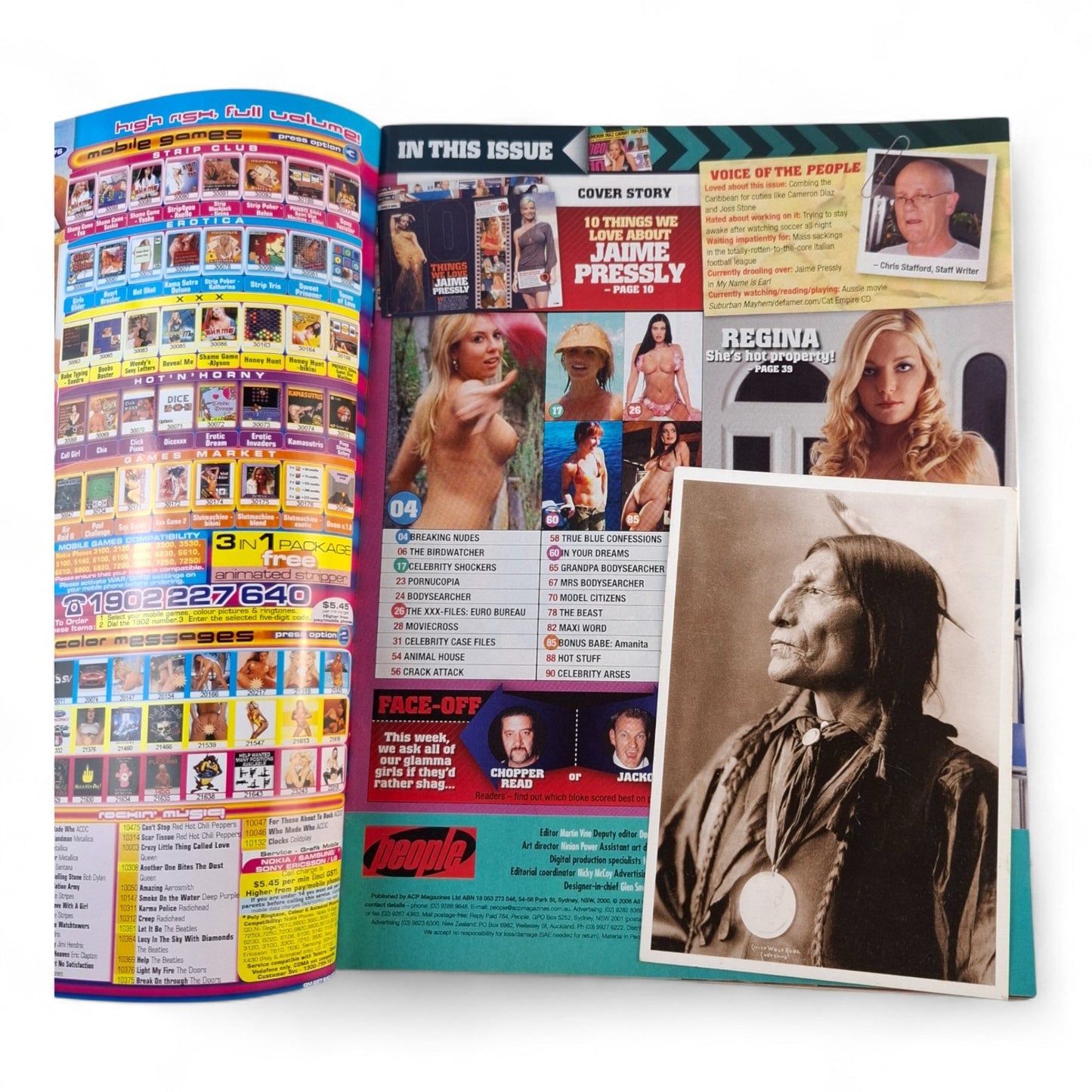 Australian People Magazine August 2006 Jaime Pressly Regina