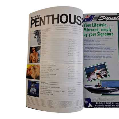 AUSTRALIAN PENTHOUSE Magazine April 1987 Maria Sanson / Kathleen Azzopardi