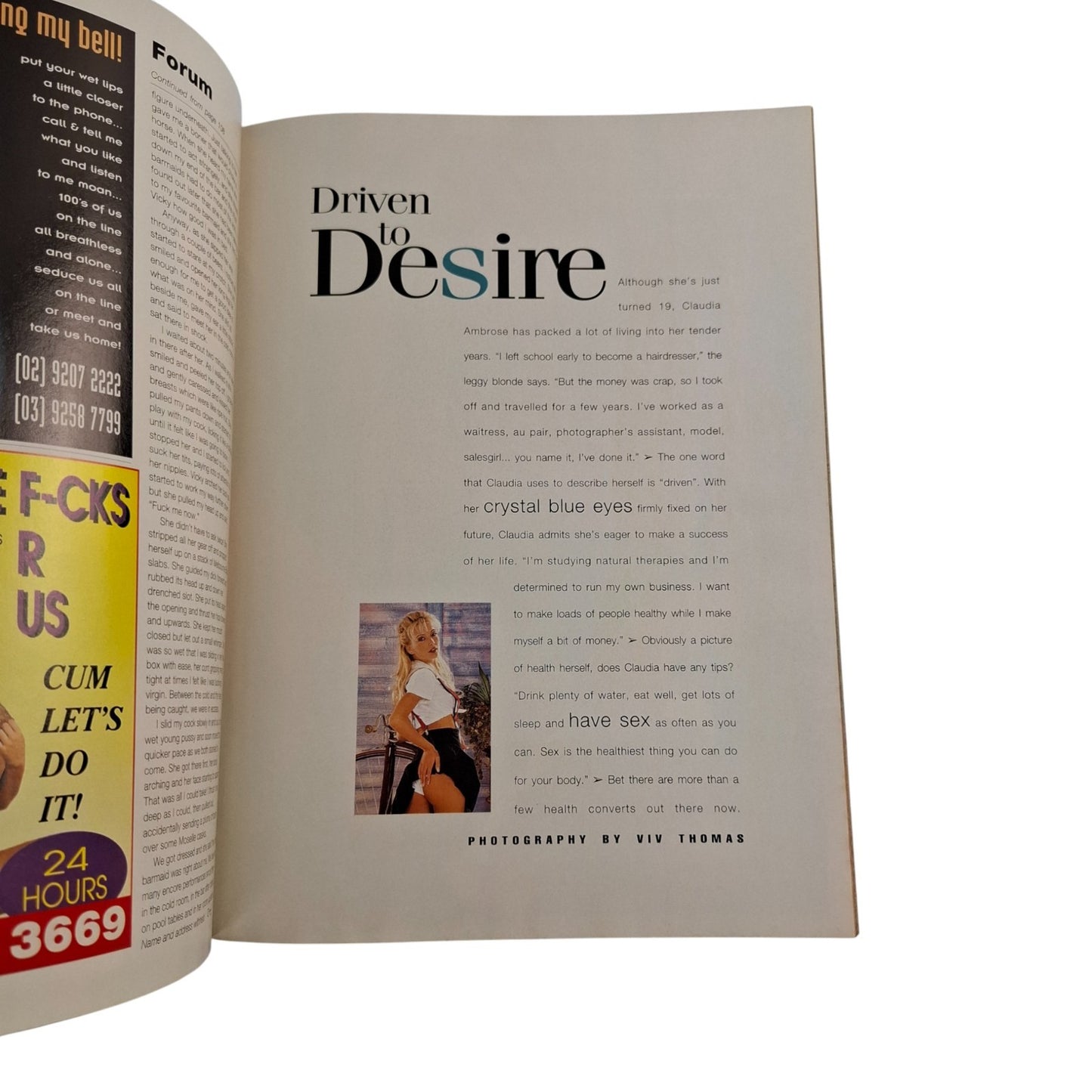 Australian Penthouse Magazine - Black Label  April 1997 Heduiga Leodios