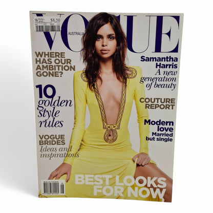 Vogue Australia Magazine June 2010 Samantha Harris on Cover