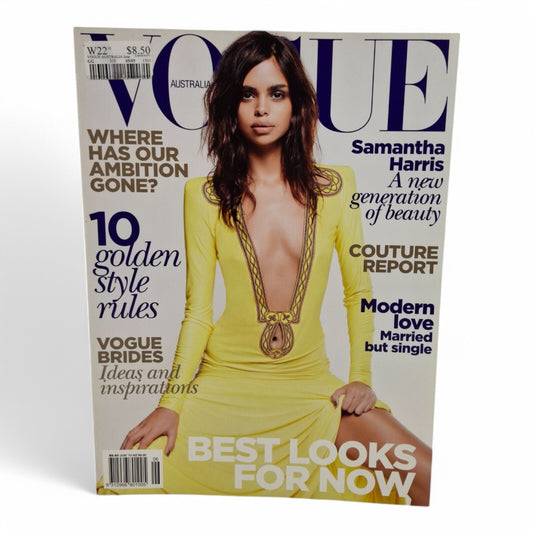 Vogue Australia Magazine June 2010 Samantha Harris on Cover