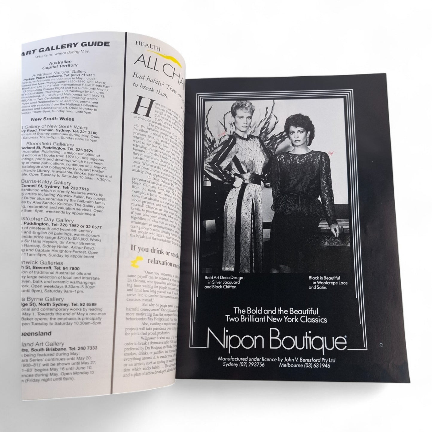 Vogue Australia Magazine May 1984 Lisa Rutledge