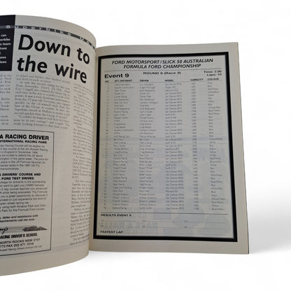 1996 Mallala Program Shell Touring Racing Ford Holden Commodore Lowndes Ingall