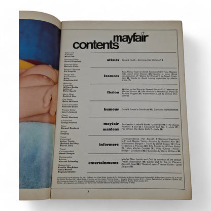 Vintage Mayfair Magazine Vol. 2 No. 3 March 1967 Playboy