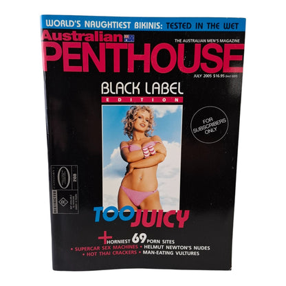 AUSTRALIAN PENTHOUSE Men's Magazine Black Label July 2005 Peach
