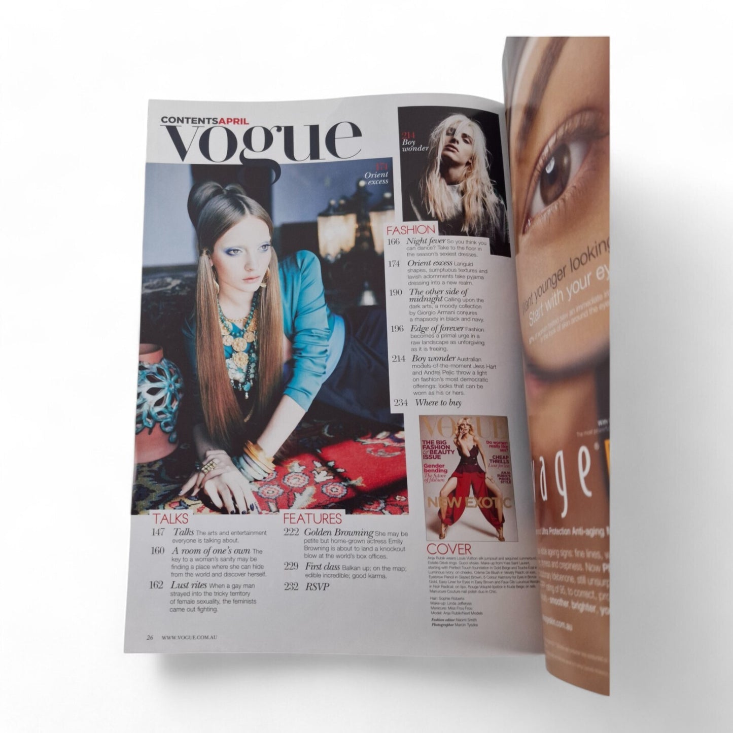 Vogue Australia Magazine April 2011 Anja Rubik Cover EXCELLENT
