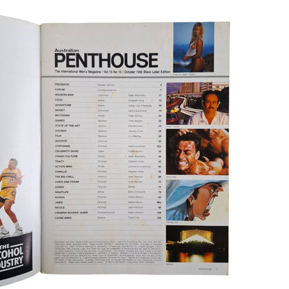 Australian Penthouse Magazine October 1992 Alison Eyre / Tracy Sutter