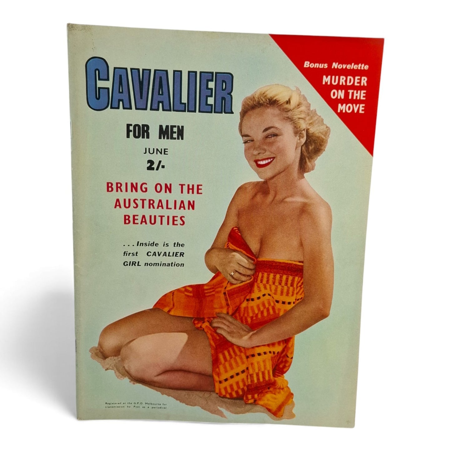 Cavalier Magazine Australia For Men June 1954 Vol. 1 No. 11 - Vargas Girl