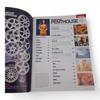 AUSTRALIAN PENTHOUSE Men's Magazine Black Label April 2001