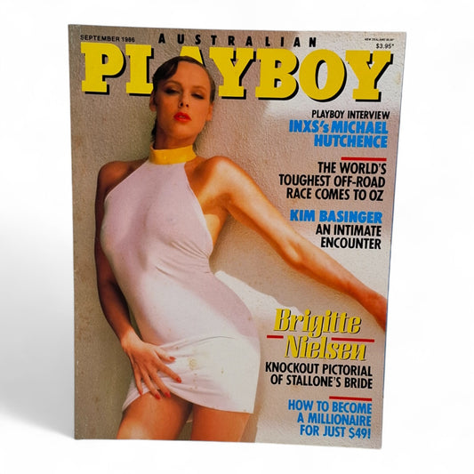 Australian Playboy Magazine September 1986 Sylvie Behar Brigitte Nielsen