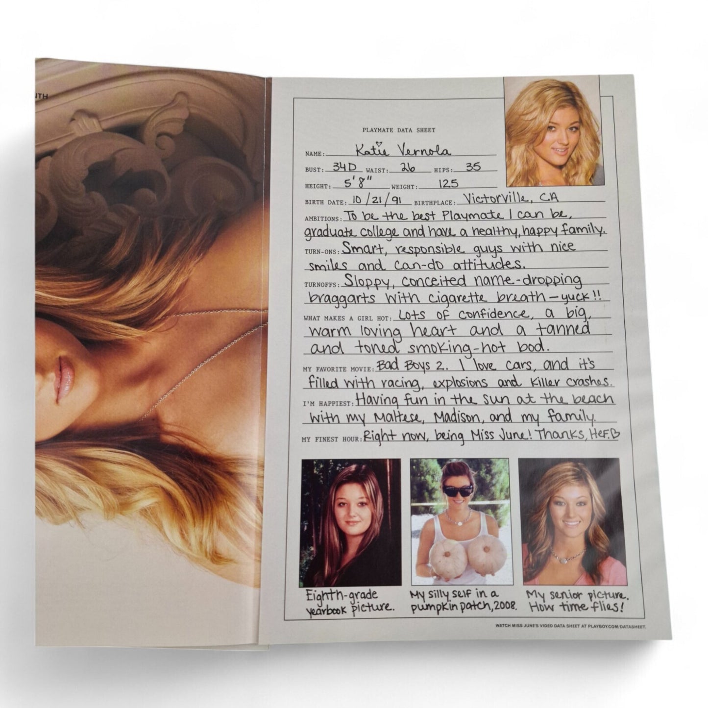 Playboy Magazine June 2010 Hope Dworaczyk Cover COMPLETE