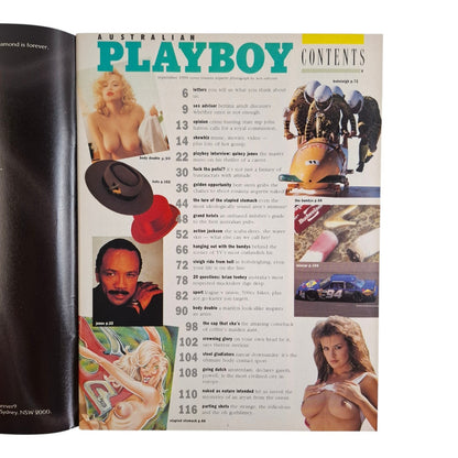 Australian Playboy Magazine September 1990 Rosanna Arquette / Jacqueline Sheen