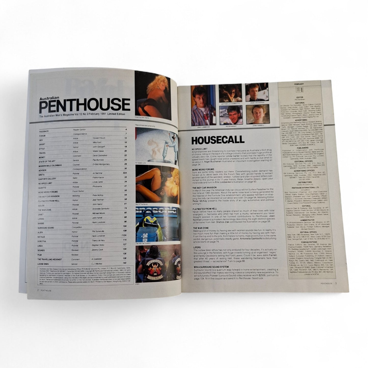 Australian Penthouse Magazine - Limited Edition February 1991 Goldy Stevens