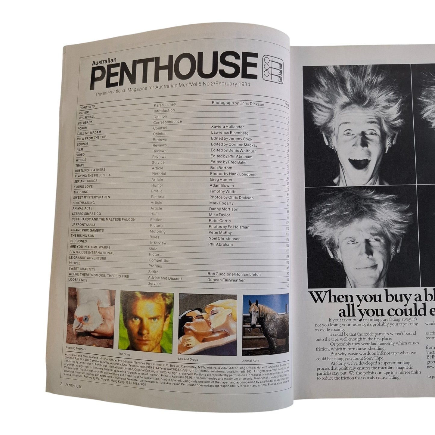 AUSTRALIAN PENTHOUSE February 1984 Karen James