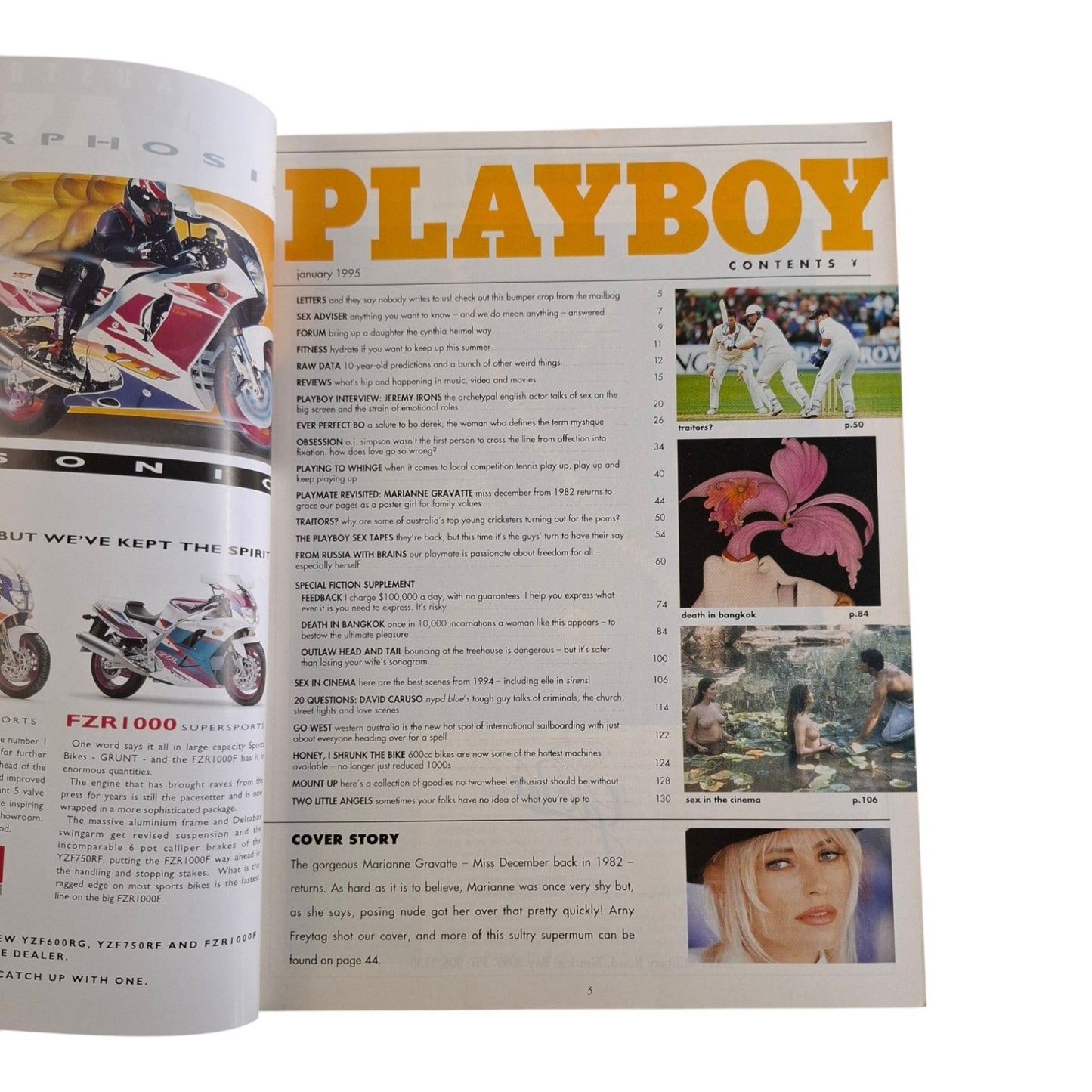 Australian Playboy Magazine January 1995 Marianne Gravatte / Victoria Zdrok