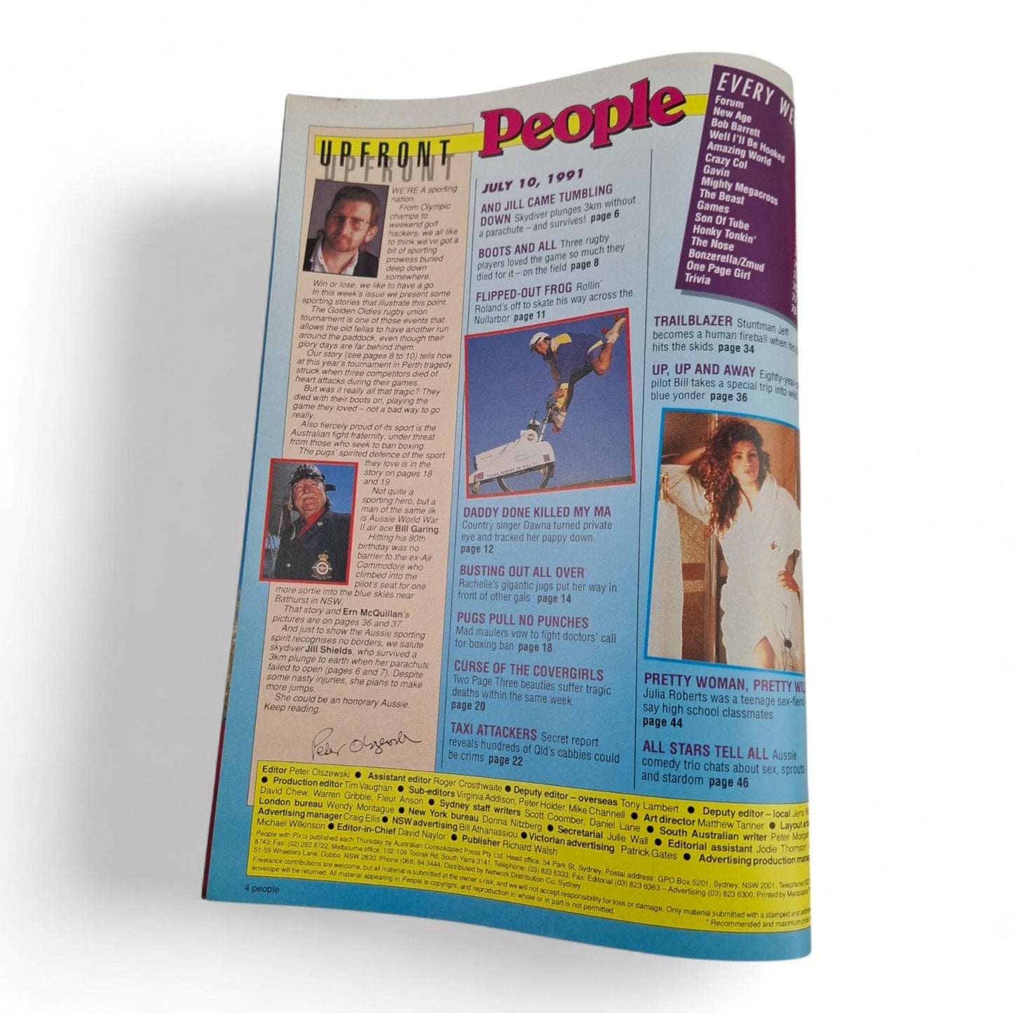 People Magazine Australia July 10th 1991 Rachelle