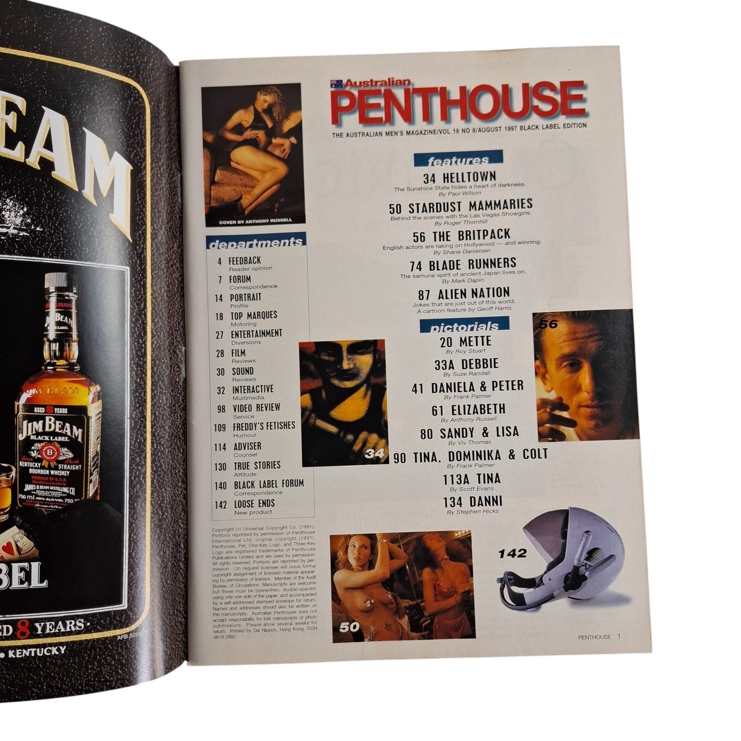Australian Penthouse Magazine - August 1997 Elizabeth Rushton