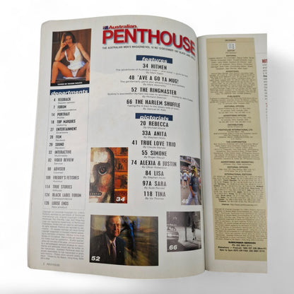 Australian Penthouse Magazine December 1997 Simone Chilcott / Anita Valonse