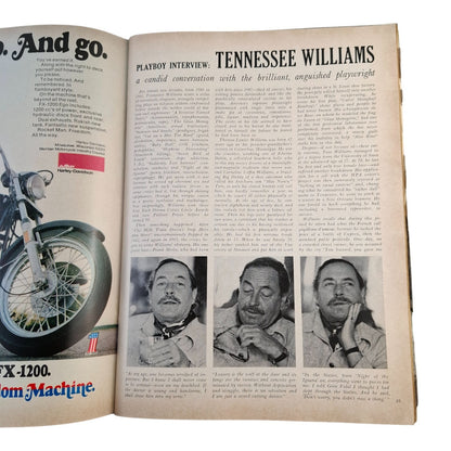 PLAYBOY MAGAZINE April 1973 Lenna Sjooblom Linda Lovelace Tennessee Williams