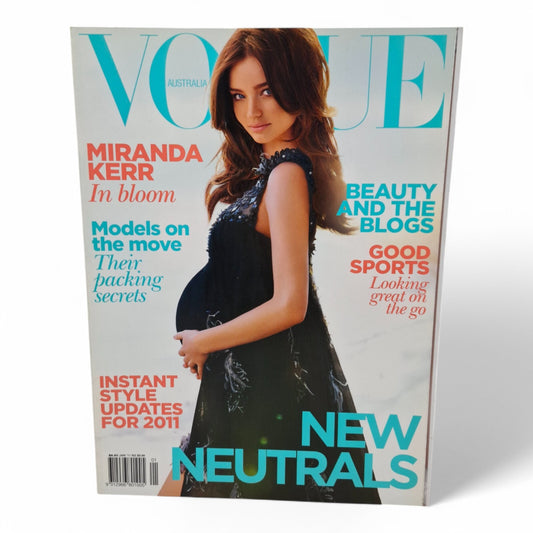 Vogue Australia January 2011 Miranda Kerr Pregnant Teresa Palmer Eddie Redmayne