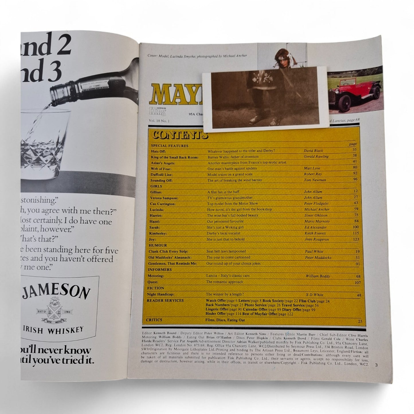 Mayfair Magazine Vol. 18 No. 1 January 1983 Lucinda Smythe Playboy