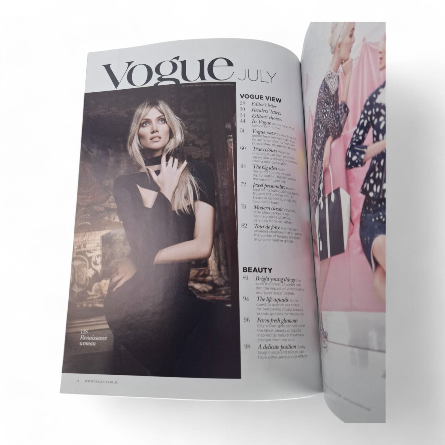 Vogue Australia Magazine July 2012 Delta Goodrem Cover EXCELLENT COMPLETE