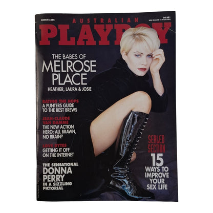 Australian Playboy Magazine March 1995 Josie Bissett / Elisa Bridges
