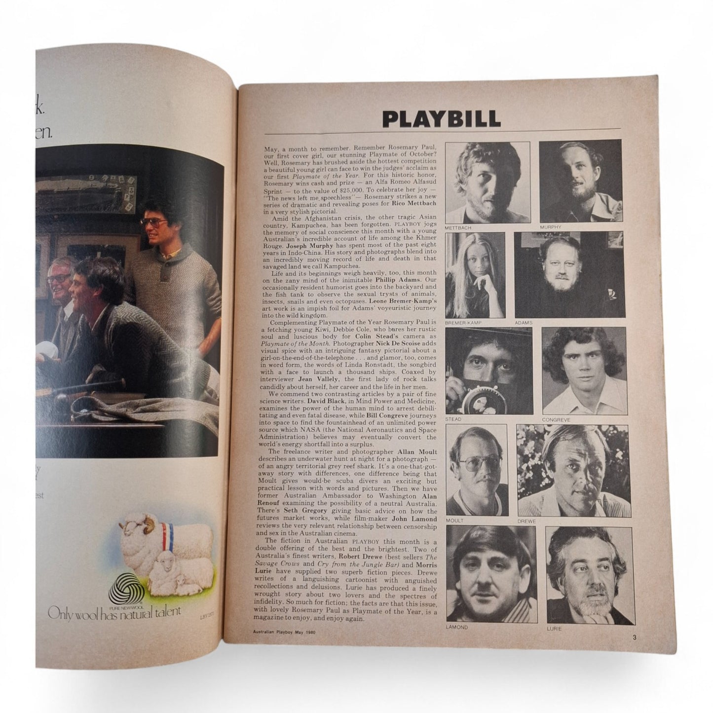 Australian Playboy Magazine May 1980 Debbie Cole Rosemary Paul