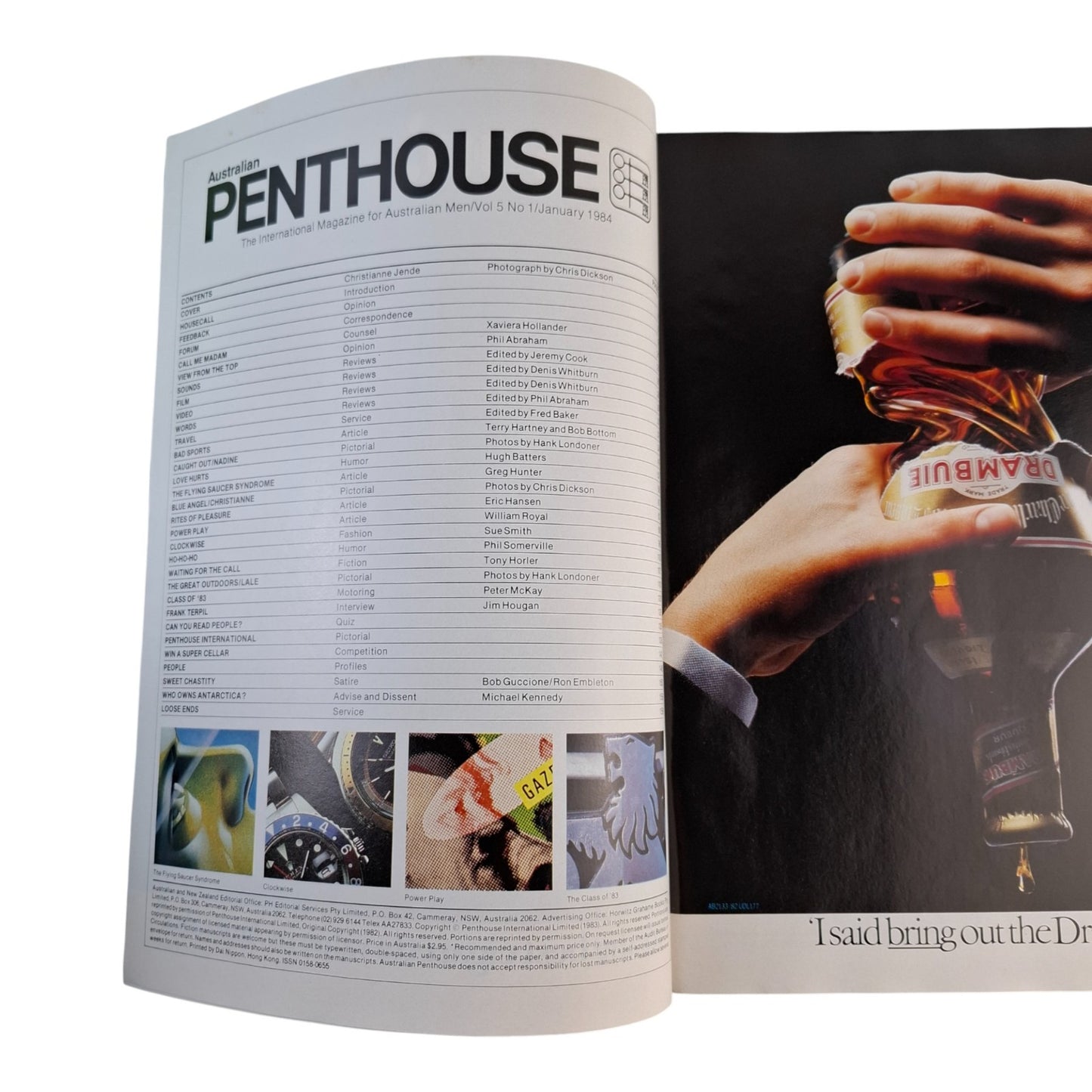 AUSTRALIAN PENTHOUSE January 1984 Vol. 5 No. 1 Men's Magazine Christianne Jende