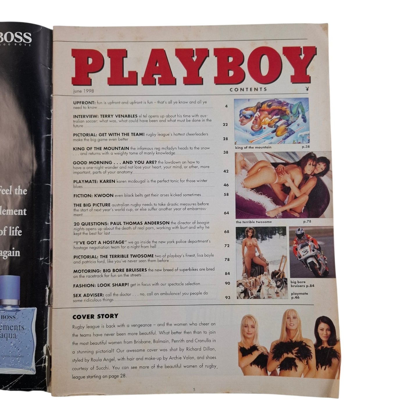 Australian Playboy Magazine June 1998 Karen McDougal League Cheerleaders