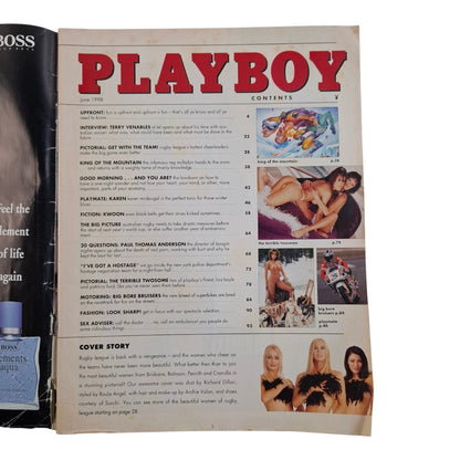 Australian Playboy Magazine June 1998 Karen McDougal League Cheerleaders
