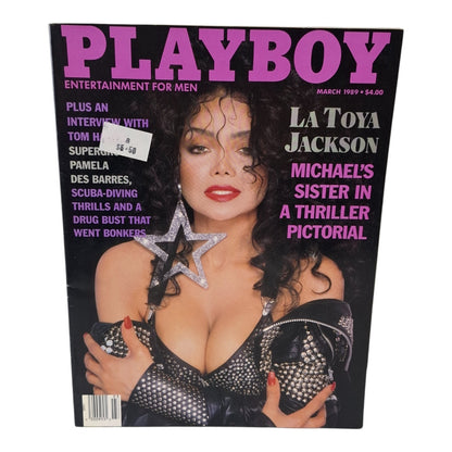 PLAYBOY MAGAZINE March 1989  La Toya Jackson / Laurie Wood NO C/F