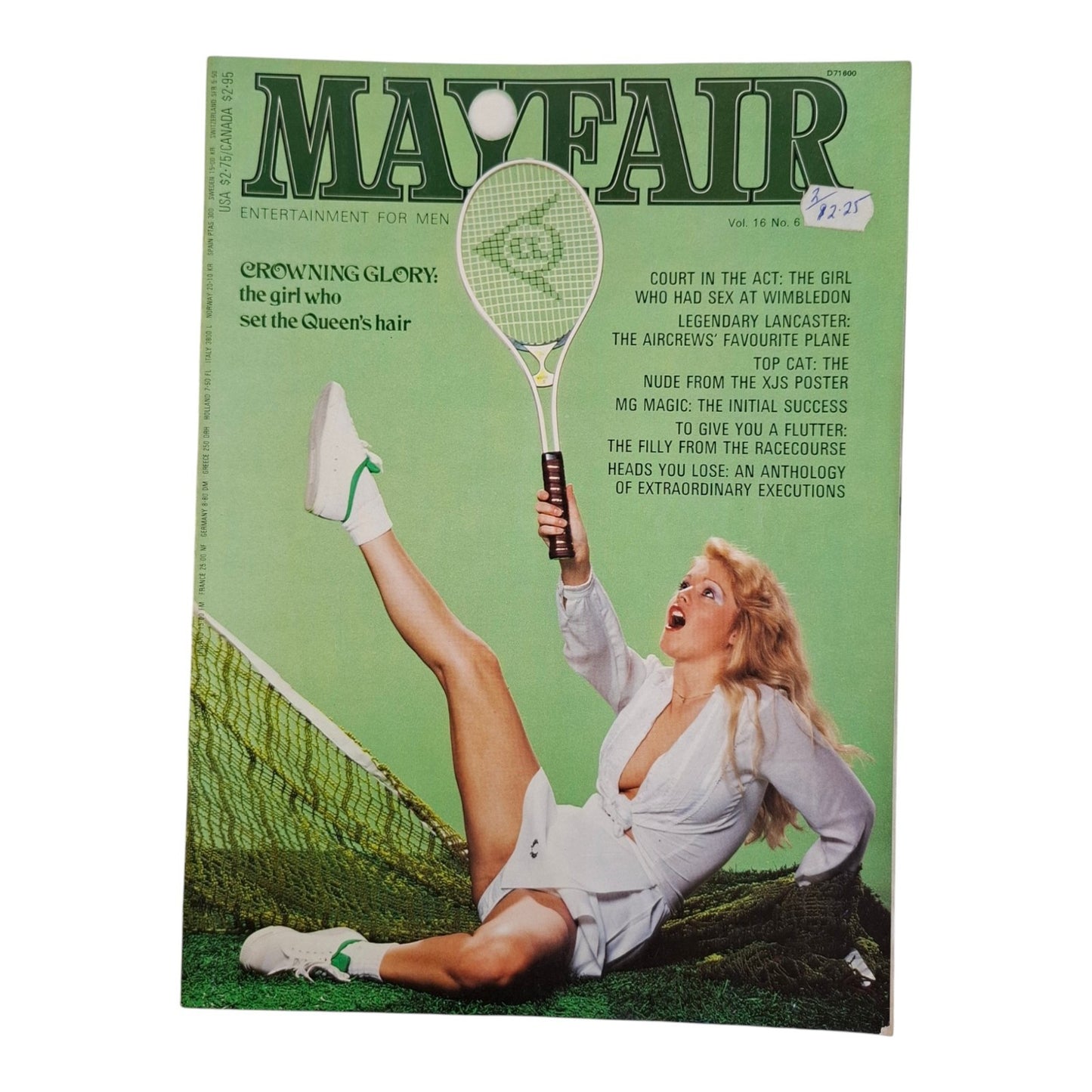 Mayfair Magazine June 1981 Vol. 16 No. 6 Kimberly Mathews / Nina Pickersgill