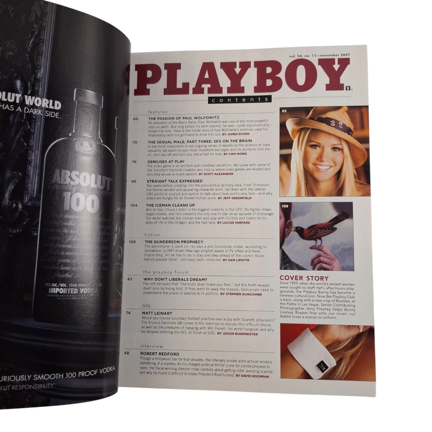 Playboy Magazine November 2007 Lindsey Roeper / Lindsay Wagner