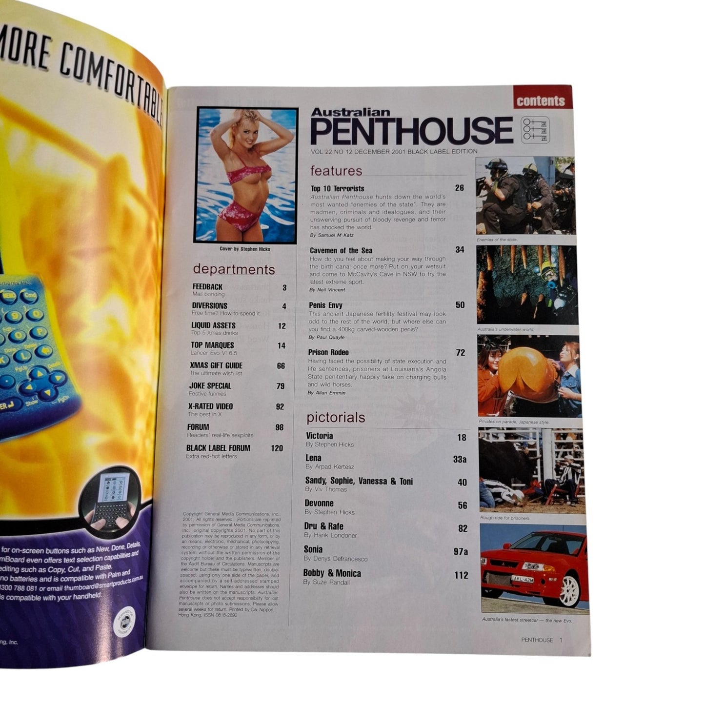 Australian Penthouse Magazine December 2001 Devonne