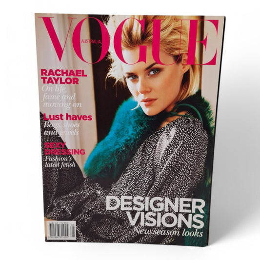 Vogue Australia Magazine - August 2011 Rachael Taylor Cover