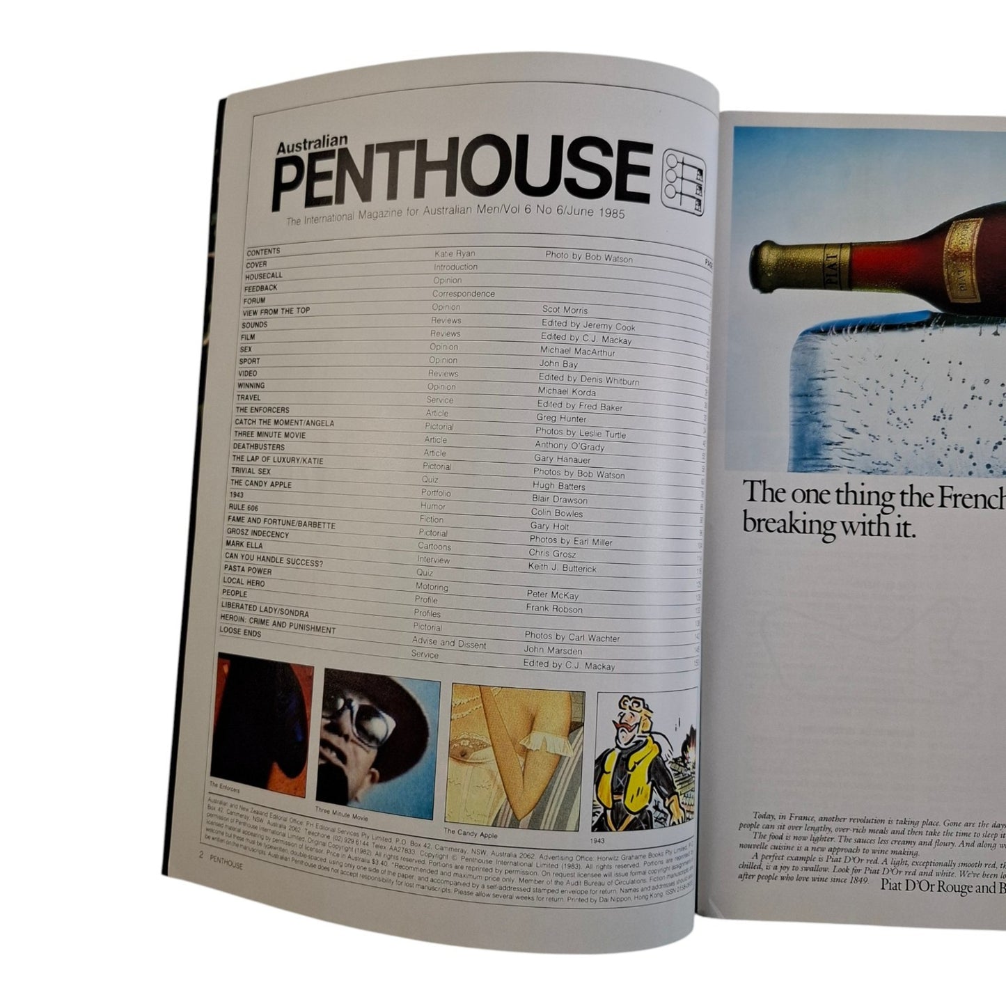 Australian Penthouse Magazine June 1985 Katie Ryan / Angela