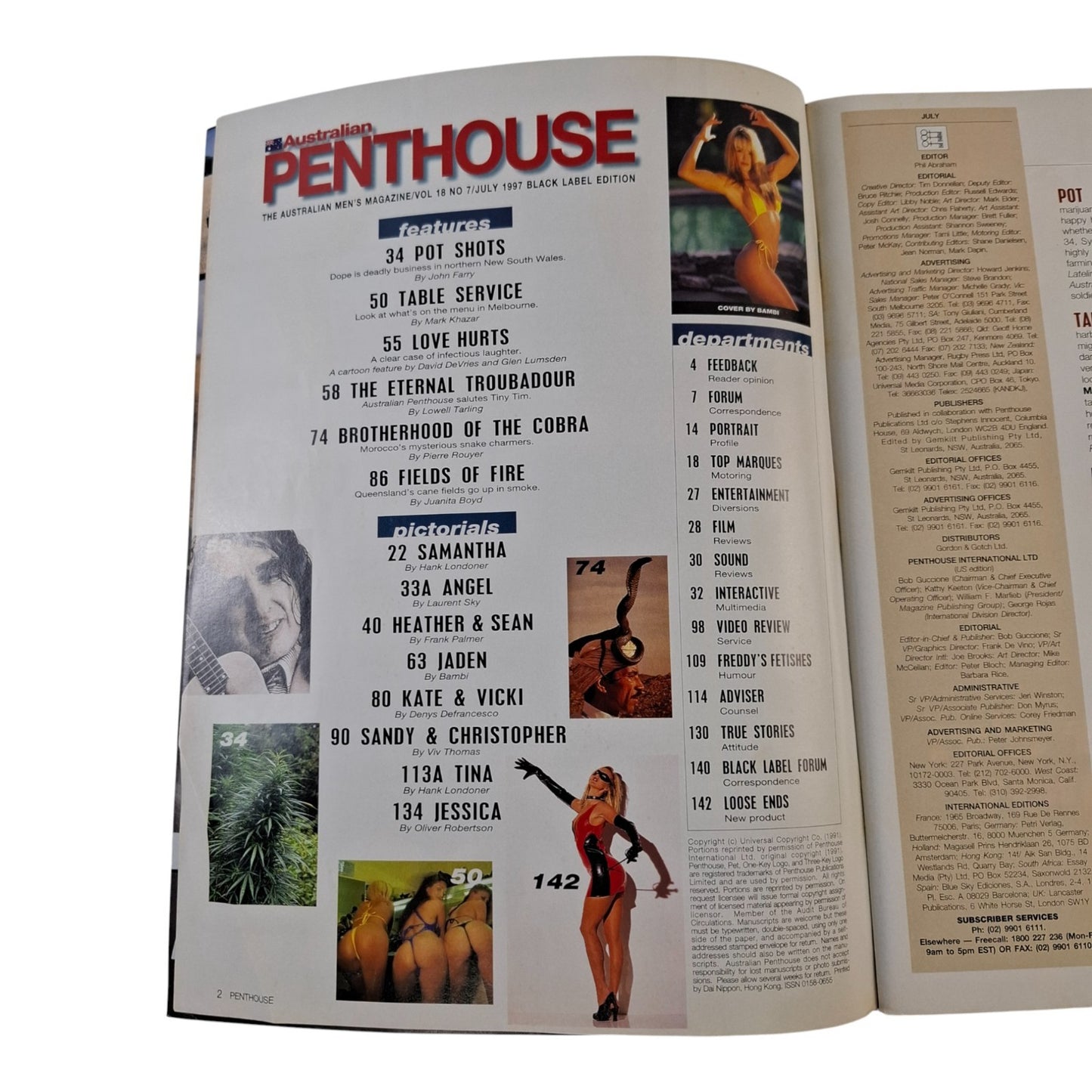 Australian Penthouse Magazine - July 1997 Jaden Hastings