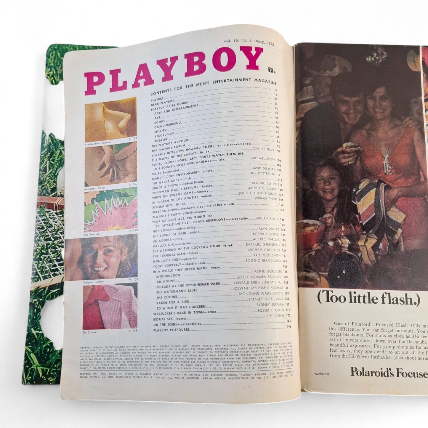 Playboy Magazine May 1972 Number 5 Volume 19 Barbi Benton NO CENTERFOLD