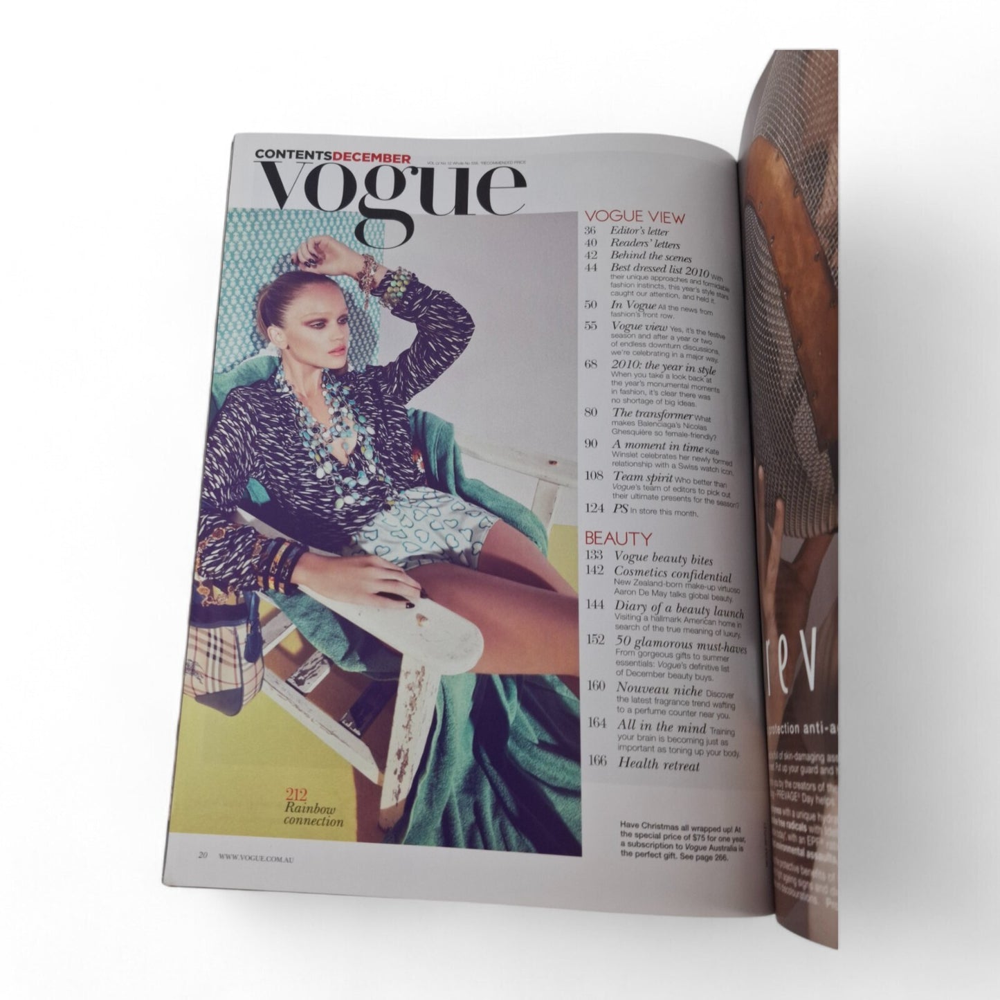 Vogue Australia Magazine December 2010 Georgia May Jagger