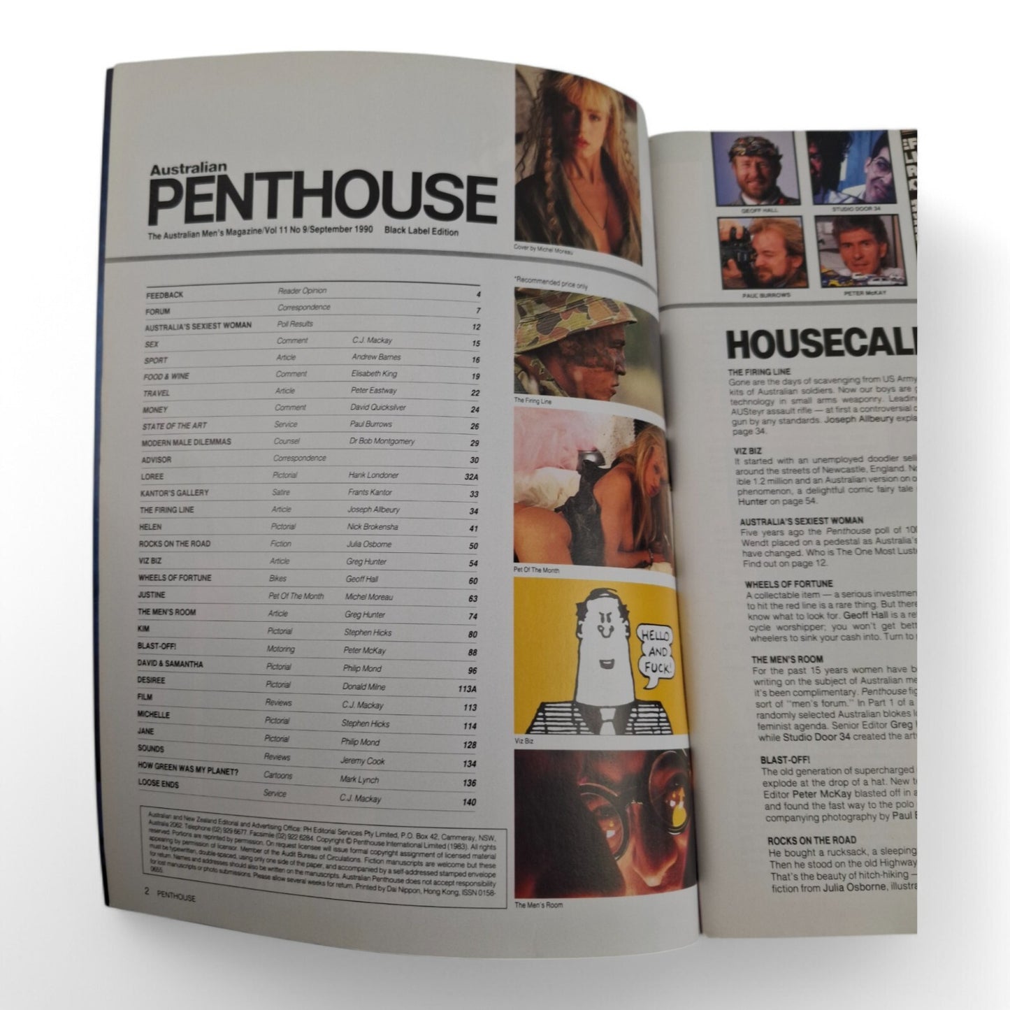 Australian Penthouse Magazine - Black September 1990 Complete Playboy