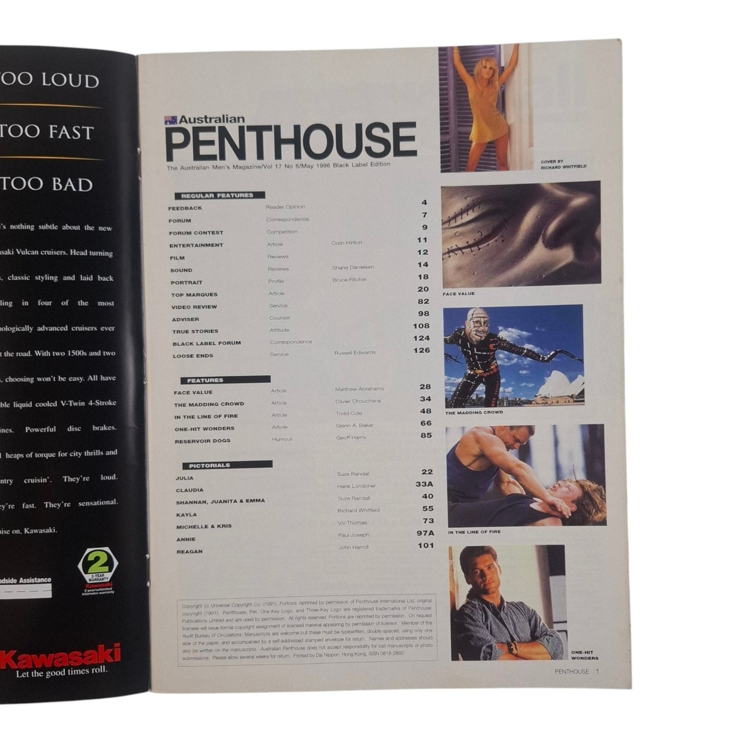 Australian Penthouse Magazine May 1996 Claudia Klein / Kayla Vain