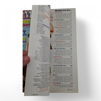 Mayfair Magazine Volume 33 No. 9 1998 U.K Playboy with Poster Excellent