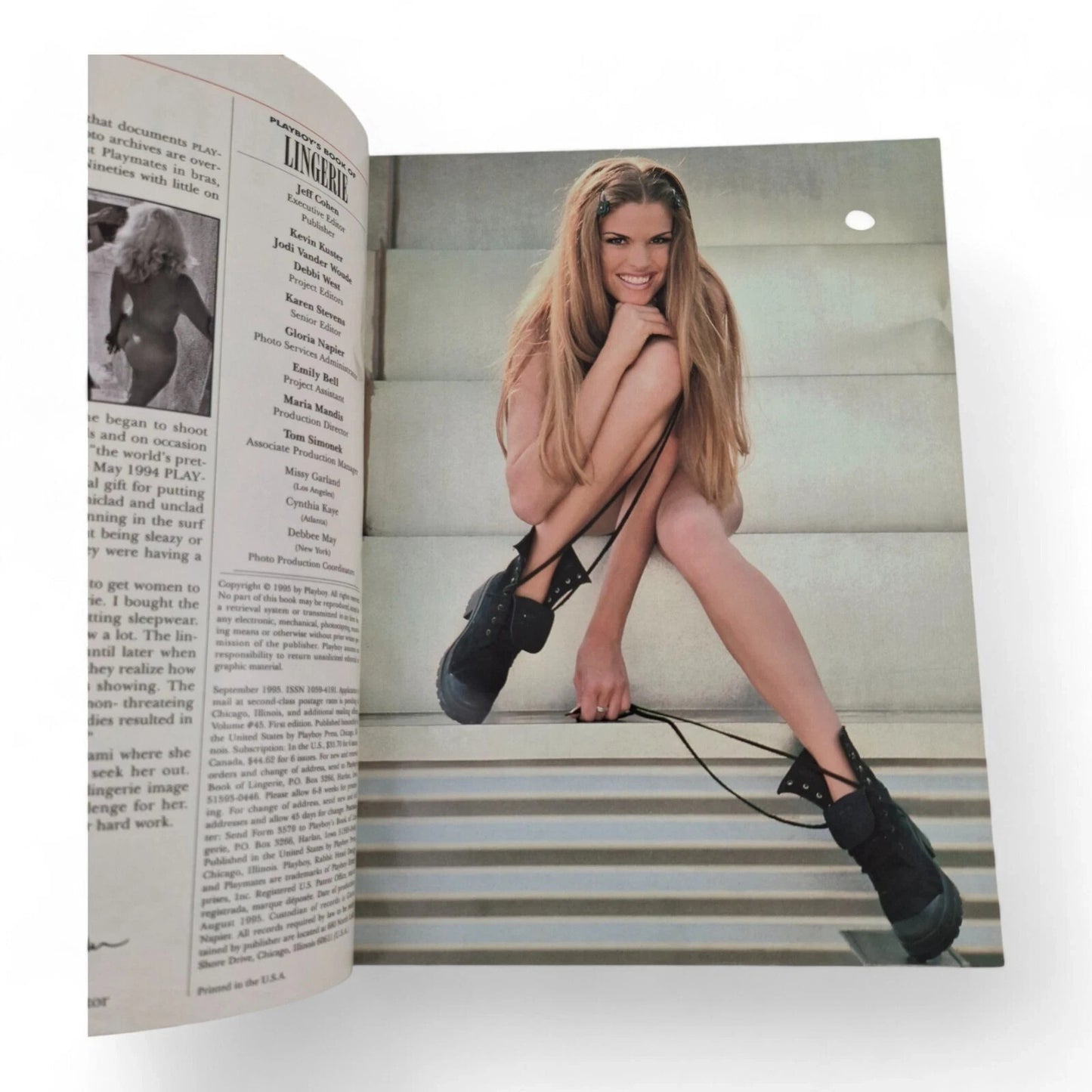 Playboy Magazine Playboy's Book Of Lingerie Sept Oct 1995 Lana Cox