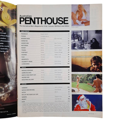 Australian Penthouse Magazine January 1994 Alica Duvall / Vanessa Young