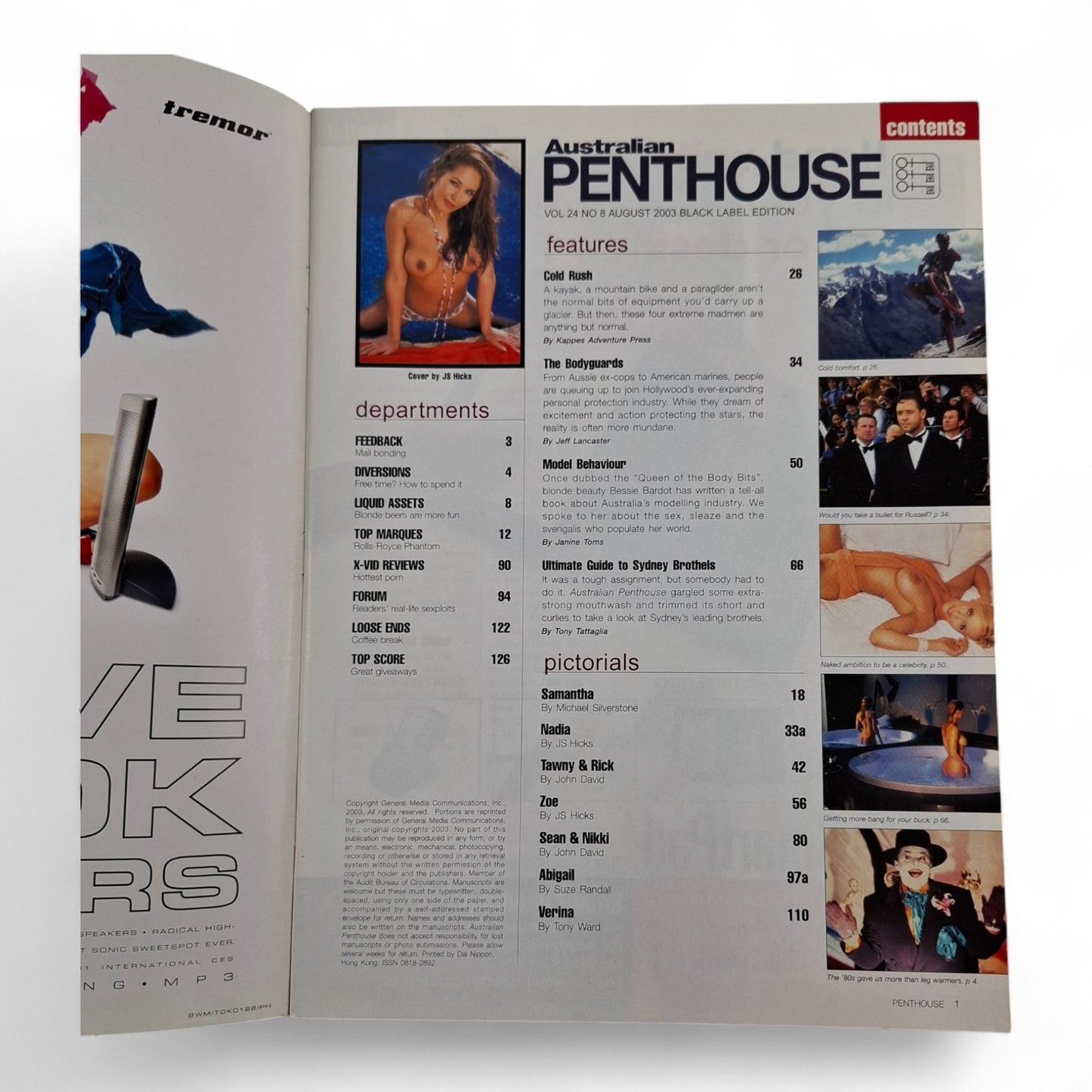 AUSTRALIAN PENTHOUSE Men's Magazine August 2003 Zoe