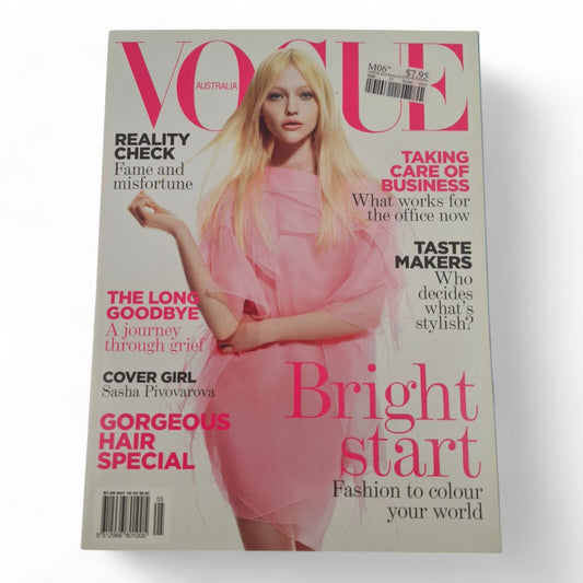 Vogue Australia Magazine May 2008 Sasha Pivovarova Cover EXCELLENT