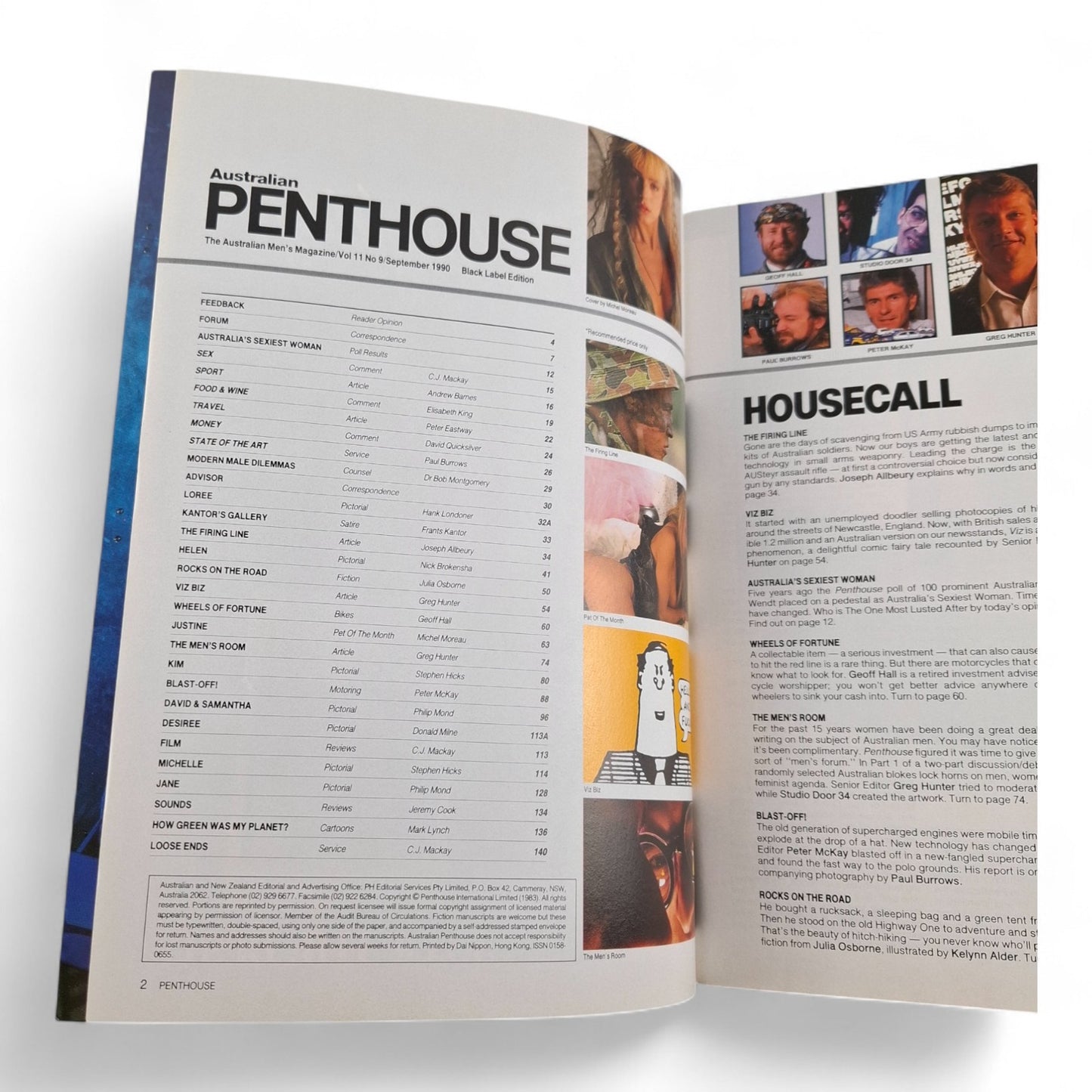 Australian Penthouse Magazine - Black September 1990 Complete Playboy Justine