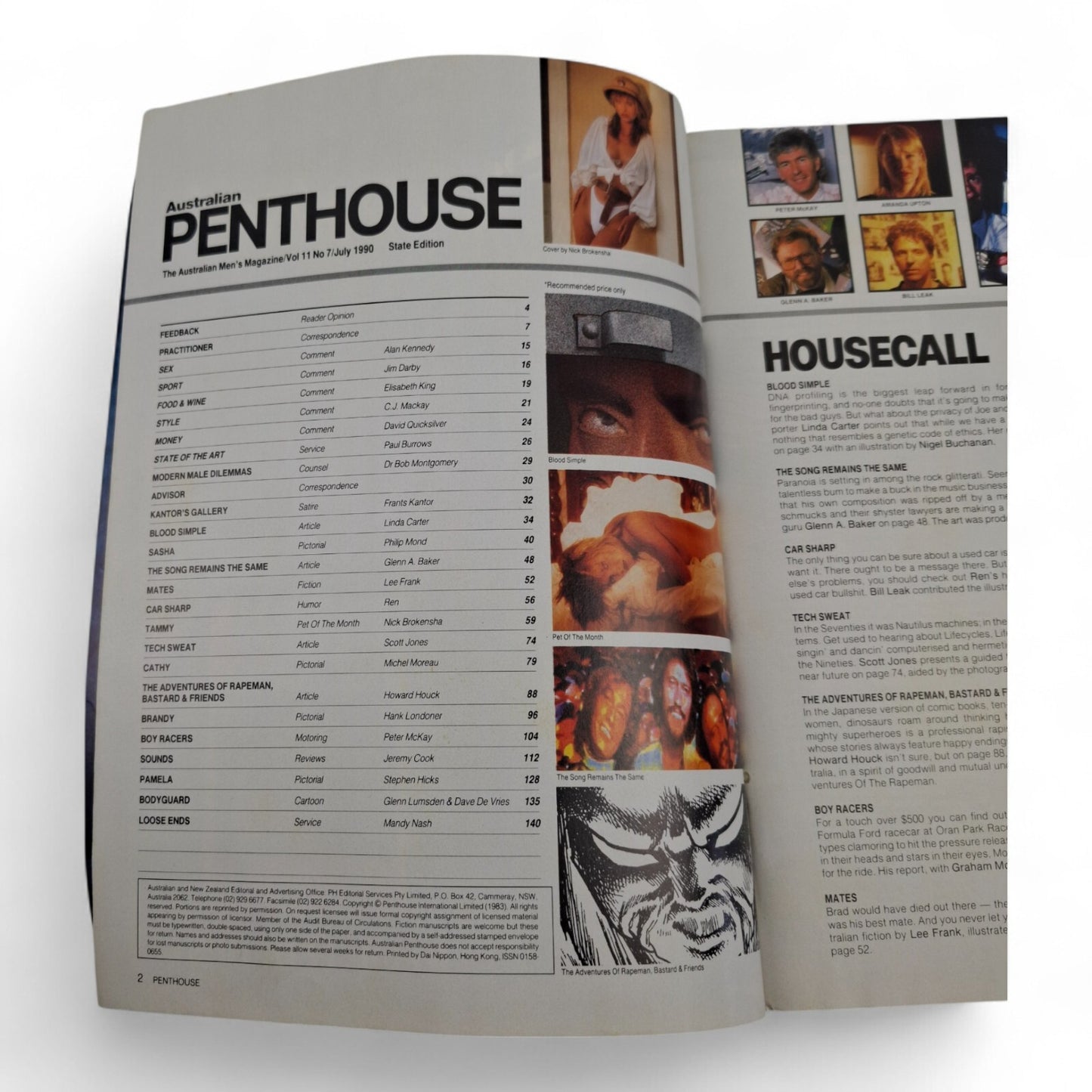 AUSTRALIAN PENTHOUSE Men's Magazine July 1990