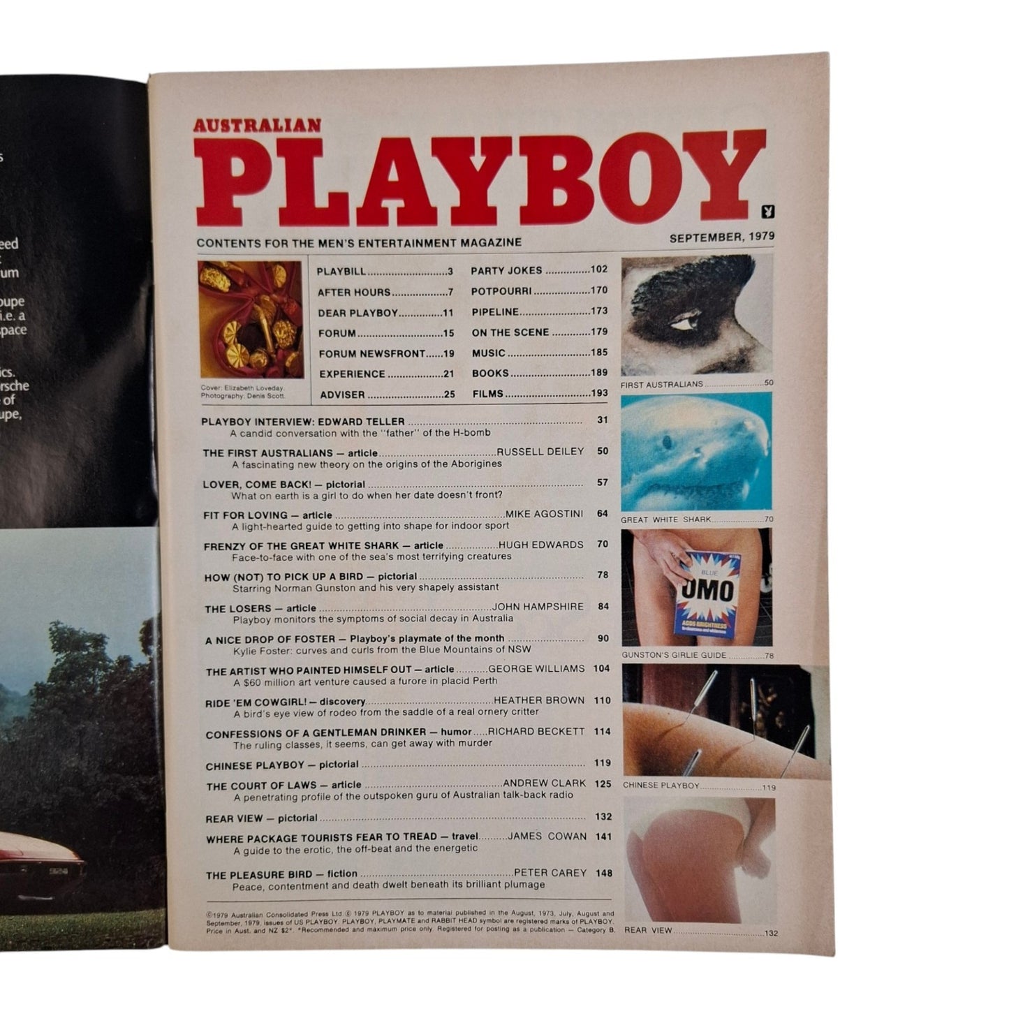 AUSTRALIAN PLAYBOY Magazine September 1979 Elizabeth Loveday / Kylie Foster